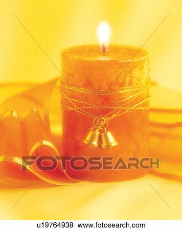 Stock Photo - decorative, candlelight, piece, design, peace, candle. Fotosearch