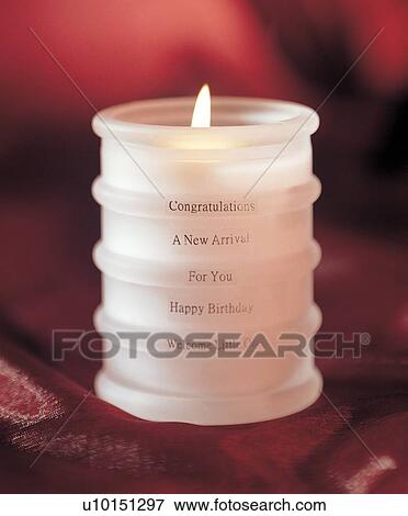 Stock Photo - indoor, burning, candlelight. Fotosearch