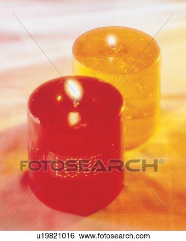 Stock Photograph - indoor, burning, candlelight. Fotosearch