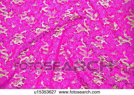 Stock Photo - Close-Up, Pink, Backgrounds, Fabric, Full Frame, Design. Fotosearch