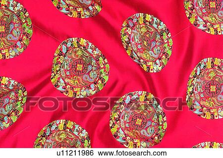 Stock Photograph - Round, Ideas, Pattern, Fold, Close-Up, Chinese Culture. Fotosearch
