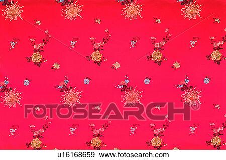 Sheet, Chinese, Design, Full Frame, Floral Pattern View Large Photo Image Stock Photo - Sheet, Chinese, Design, Full Frame, Floral Pattern. Fotosearch