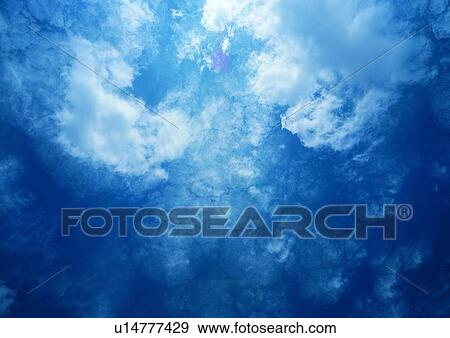 Stock Photo - Blue, Cloudscape, Cluster, Day. Fotosearch