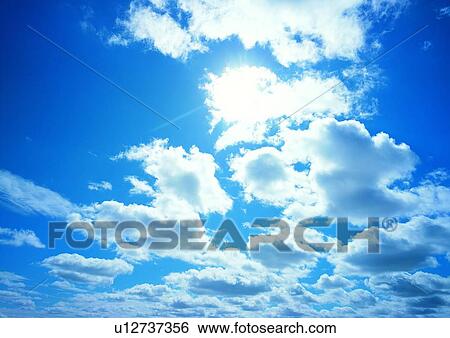 Stock Photograph - Blue, Cloudscape, Cluster, Day. Fotosearch