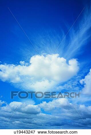 Cloudscapes, Cloudscape, White, Natural Pattern, Scenics, Blue View Large Photo Image Stock Photo - Cloudscapes, Cloudscape, White, Natural Pattern, Scenics, Blue. Fotosearch