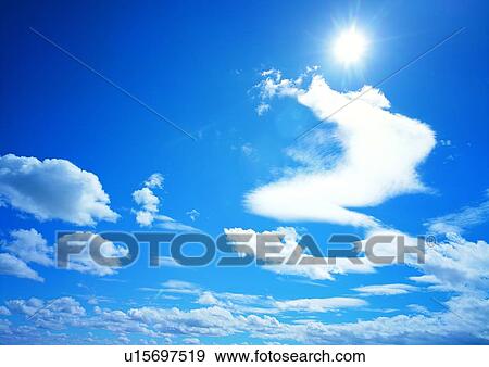 Cluster, Weather, Blue, Outdoor, White View Large Photo Image Stock Photo - Cluster, Weather, Blue, Outdoor, White. Fotosearch