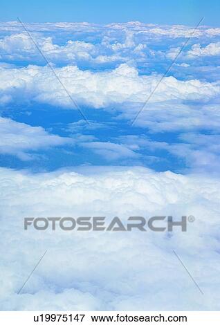 Stock Photo - Natural Pattern, Blue, Sky, Day, Cloudscapes. Fotosearch
