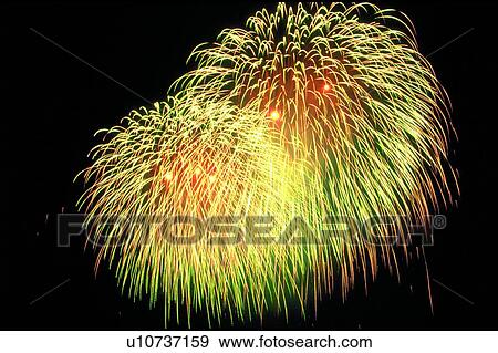 Stock Photo - , Black Background, Bright, Celebration, Darkness. Fotosearch