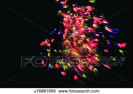 Stock Photography - Event, Outdoor, Sparkle, Shower, Night, Darkness, Bright. Fotosearch