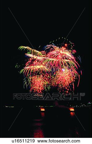 Stock Photo - Event, Sparkle, Celebration, Entertai, Display, Sky. Fotosearch