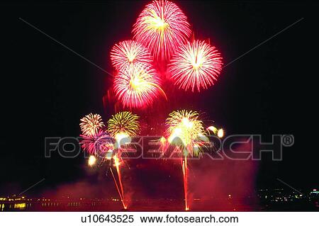 Stock Photography - Pattern, Event, Light, Darkness, Celebration, Black Background, Outdoor. Fotosearch