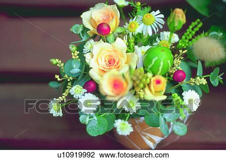 plant, flower, blossom, yellow, rose, arrangement View Large Photo Image Stock Image - plant, flower, blossom, yellow, rose, arrangement. Fotosearch