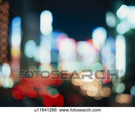 Neon Lights View Large Photo Image Stock Photograph - Neon Lights. Fotosearch