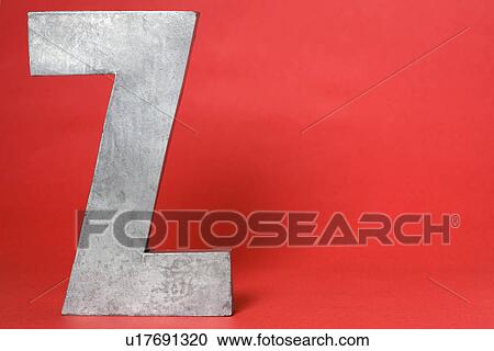 Stock Image - Letter Z on red background. Fotosearch