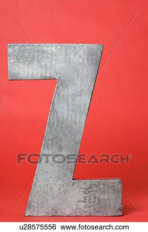 Stock Photograph - Letter Z with red background. Fotosearch