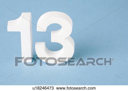 Stock Image - Number 13. Fotosearch