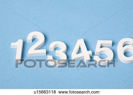 Numerals from one to six View Large Photo Image Stock Photo - Numerals from one to six. Fotosearch