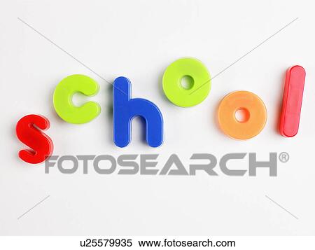 School' in magnetic letters (close-up) View Large Photo Image Stock Photography - School' in magnetic letters (close-up). Fotosearch