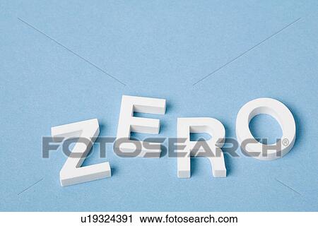 Stock Image - Word Zero. Fotosearch