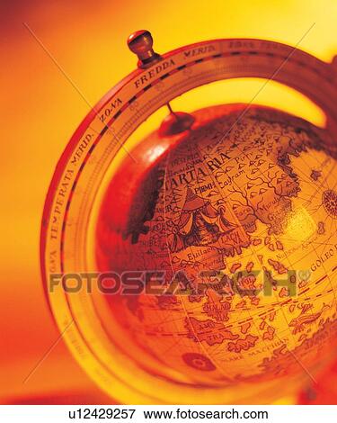 Stock Photo - geography, round, model, planet, travel, spherical, indoor. Fotosearch