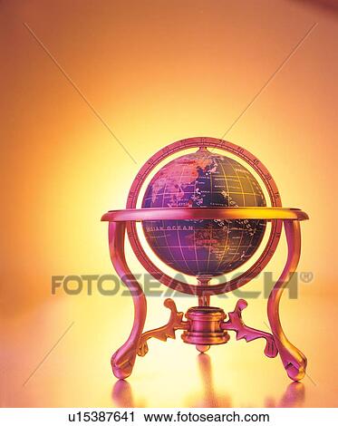 Stock Image - navigation, geography, map, continents, international, world. Fotosearch