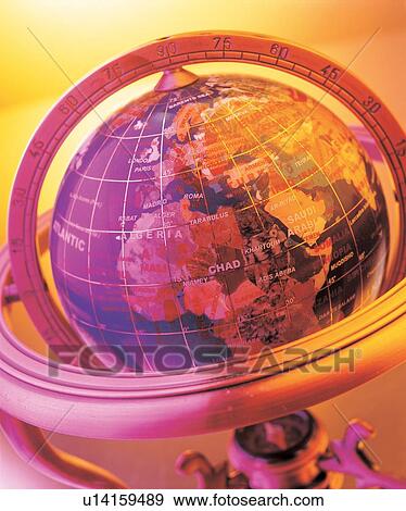 Stock Photo - spherical, representation, still, globe. Fotosearch