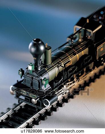 Stock Photograph - model, locomotive, crankshaft, steam, figurine. Fotosearch