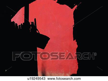 Stock Image - shadow, sun light, wall. Fotosearch