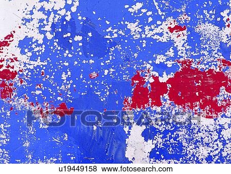 Stock Photo - blue, background, red, nature, painting. Fotosearch