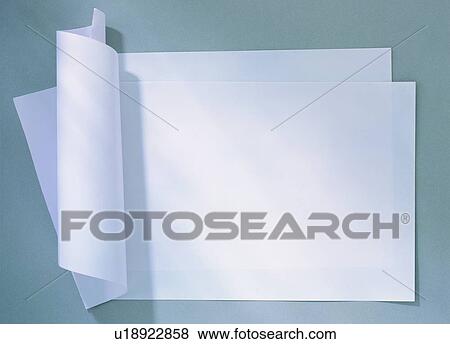 Stock Photo - indoor, light, paper, material, light, shadow. Fotosearch