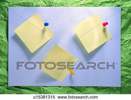 Stock Photography - indoor, light, paper, material, wrinkle, thumbtack. Fotosearch