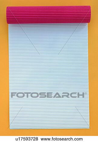 Stock Photo - indoor, paper, light, stripe, light, shadow. Fotosearch