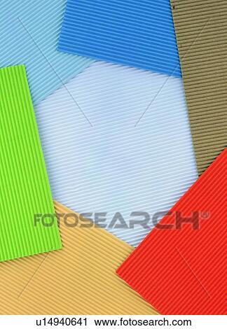 Stock Image - indoor, paper, stripe, light, material, pattern. Fotosearch