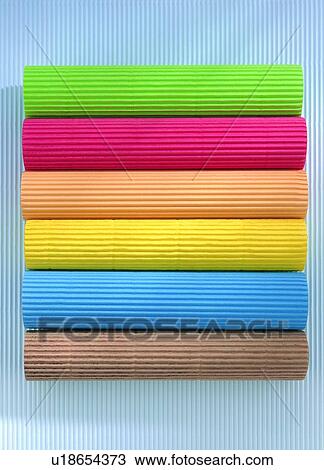 indoor, paper, stripe, light, material, colorful View Large Photo Image Stock Image - indoor, paper, stripe, light, material, colorful. Fotosearch