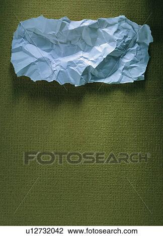 Stock Image - wrinkle, paper, light, indoor, pattern, material. Fotosearch