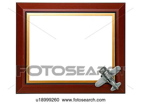 Stock Image - brown, wood, rim, frame, airplane. Fotosearch