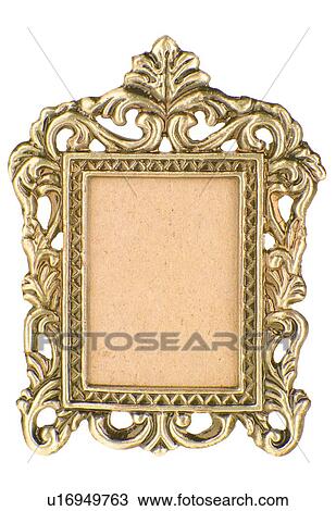 Stock Image - rim, copper, metal, classical, frame. Fotosearch