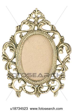 Stock Image - rim, frame, classical, metal, copper. Fotosearch
