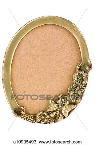 Stock Image - rim, frame, classical, metal, round. Fotosearch