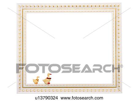 Picture - rim, frame, duck, white. Fotosearch