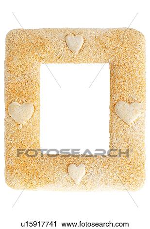 Stock Image - rim, frame, heartshaped, love, yellow. Fotosearch