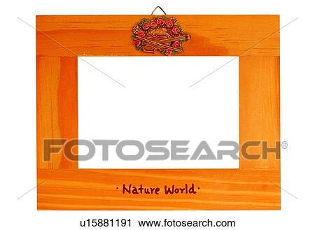 Stock Image - rim, frame, wood, brown, yellow. Fotosearch