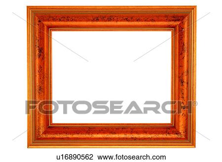 Stock Image - rim, frame, wood, orange, brown. Fotosearch