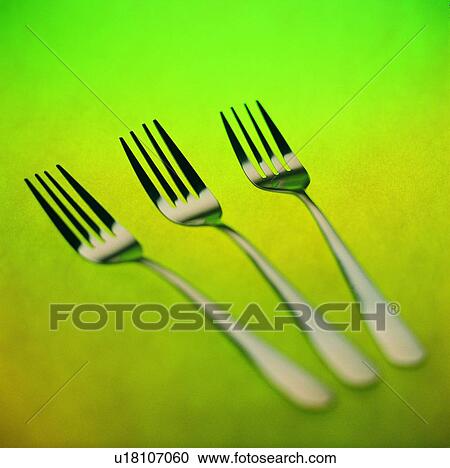 Stock Image - fork, tableware, metal, dine, cutlery. Fotosearch
