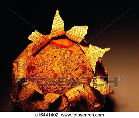 globe, newspaper View Large Photo Image Stock Image - globe, newspaper. Fotosearch