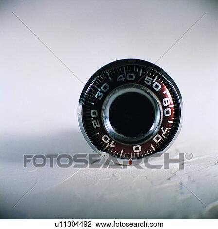 Stock Image - lock, hardware, number, metal. Fotosearch