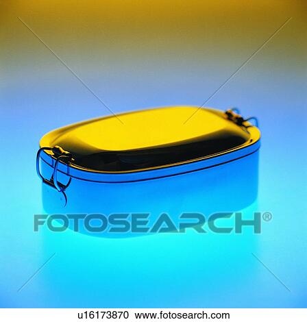 Stock Image - lunch box, iron. Fotosearch