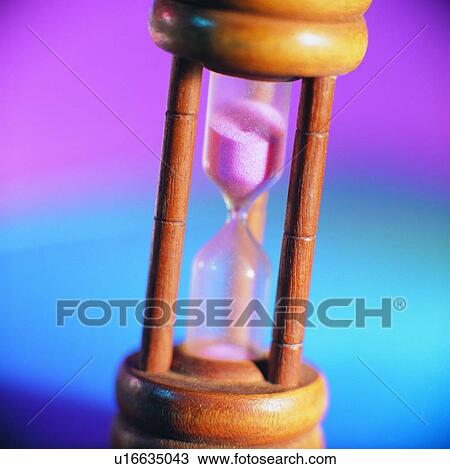 Stock Image - sandglass, hourglass, time. Fotosearch