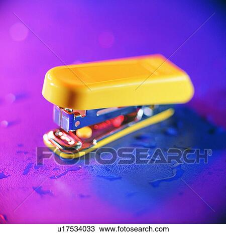 stationary, yellow, stapler View Large Photo Image Stock Image - stationary, yellow, stapler. Fotosearch