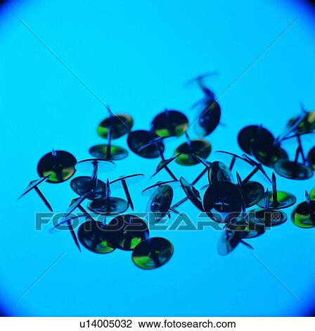 Stock Image - thumbtack, stationery. Fotosearch